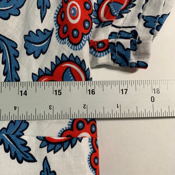 Boden 10P Petite NEW Eve Linen Midi Dress Ivory Floret Vine Prairie Floral - Picture 7 of 9